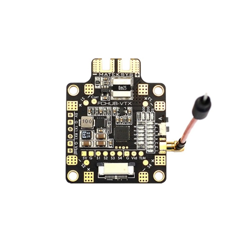 FCHUB-VTX Quad distribution board with 5.8Ghz 40ch video transmitter