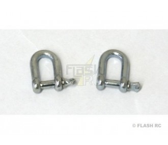 Fibbie in acciaio inox 3,5 mm Hacker (2 pezzi)