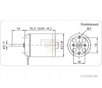 Brushless-Motor Hacker A20-12XL EVO