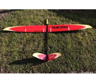 Tucan tout fibre env.2.00m rouge & jaune RCRCM