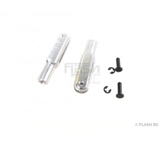 2160 - Forcella in alluminio M3 L:30mm asse:1,6mm (2 pezzi) Mp Jet