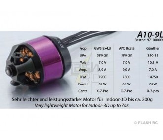 Hacker A10-9L brushless motor