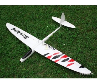 E-Sunbird all fiber approx.1.50m white & red RCRCM