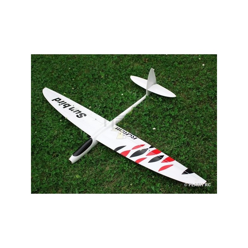 E-Sunbird all fiber approx.1.50m white & red RCRCM