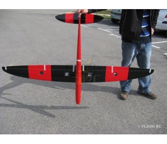 E-Sunbird Allfaser ca.1.50m rot & schwarz RCRCM