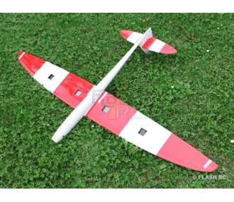 E-Sunbird Vollcarbon 1.50m weiß & rot RCRCM