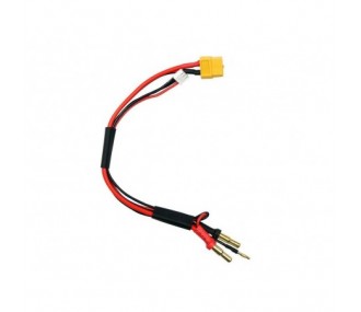 XT60 (XH) to Lipo car 2S charging cable with 4mm or 5mm gold plated