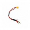 XT60 (XH) to Lipo car 2S charging cable with 4mm or 5mm gold plated