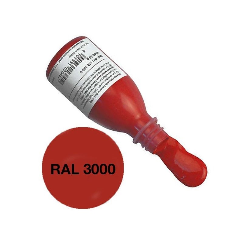 Pasta colorante epossidica rosso fuoco (RAL 3000) 50g R&G