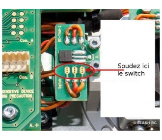 Asa (1 ud.) con botón DS/DC Jeti