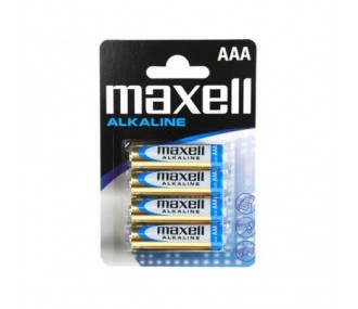Batterie alcaline LR03 (AAA) MAXELL - Blister di 4 pezzi