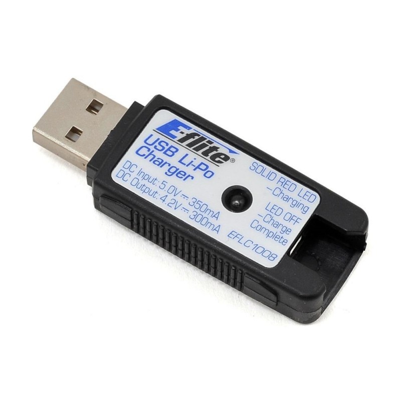EFLC1008 - Cargador USB LI-Po 1S 350mA - Blade Nano QX