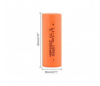 Accu LiIon 1S 2500mAh FLASH RC (format 18500)