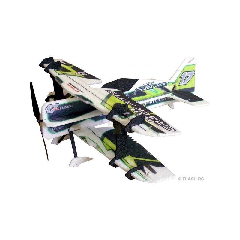 RC Factory Crack Pitts 'Mini Series' avión verde/negro aprox.0.60m
