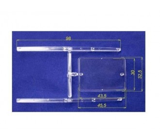 Glasdachschiebefenster für Modell im Maßstab 1/3.5 TopmodelCZ