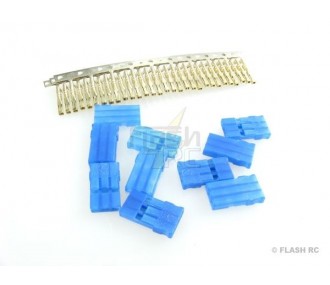 Prise JR male bleue (10 pcs) Muldental