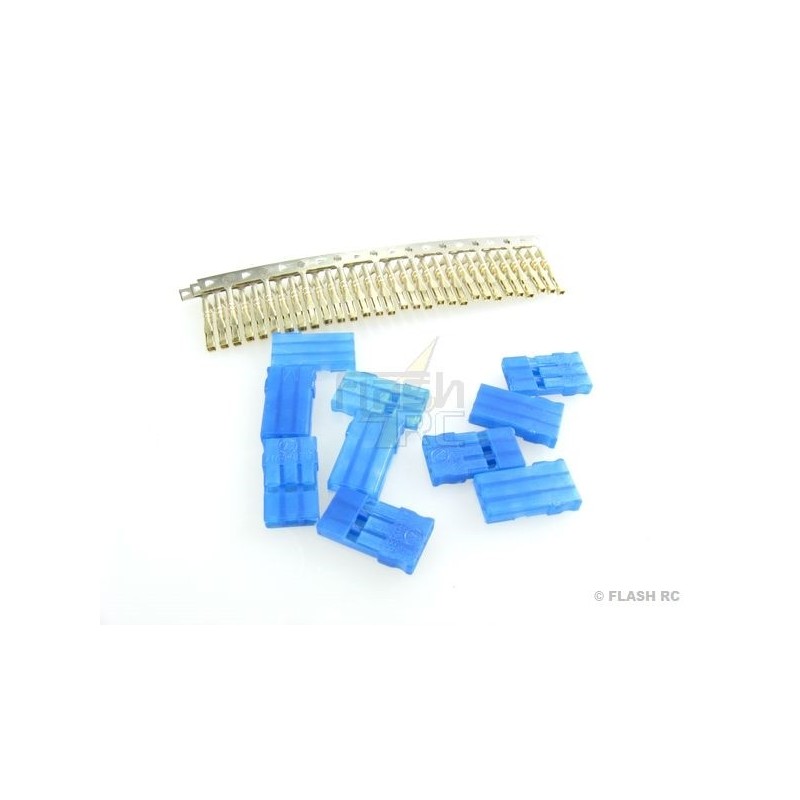 Blue JR male plug (10 pcs) Muldental