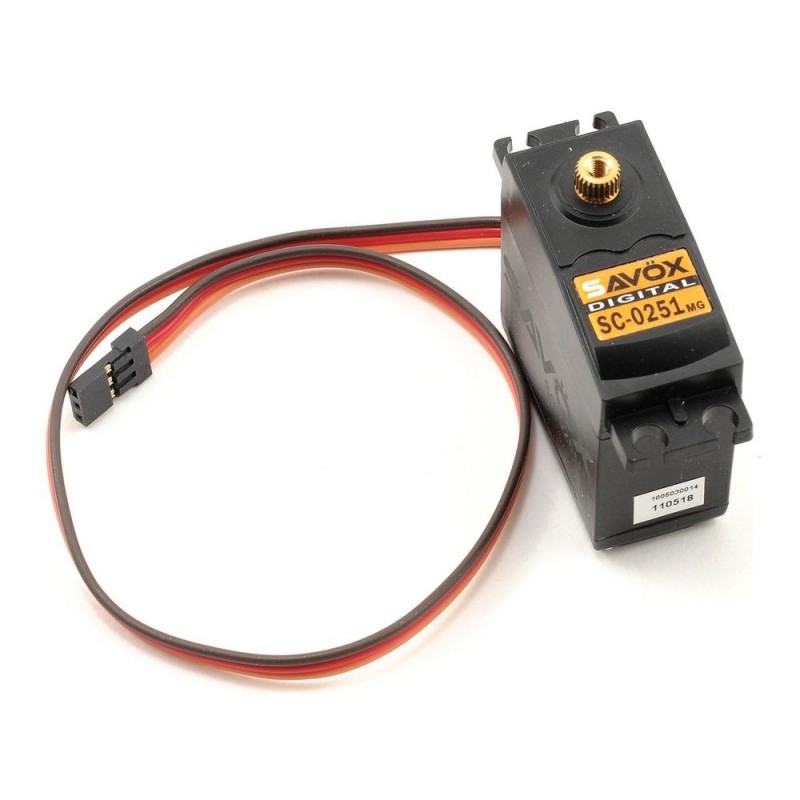 Savox SC-0251MG standard digital servo (61g, 16kg.cm, 0.18s/60°)