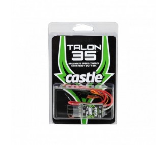Castle Creations TALON 35A 2-6S BEC 5A

This product name is already in English. Here’s a breakdown for clarity:

- Castle Creations: (Brand name)
- TALON 35A: (Model name, 35 Amp rating)
- 2-6S: (Compatible with 2 to 6 cell LiPo batteries)
- BEC 5A: (Inc