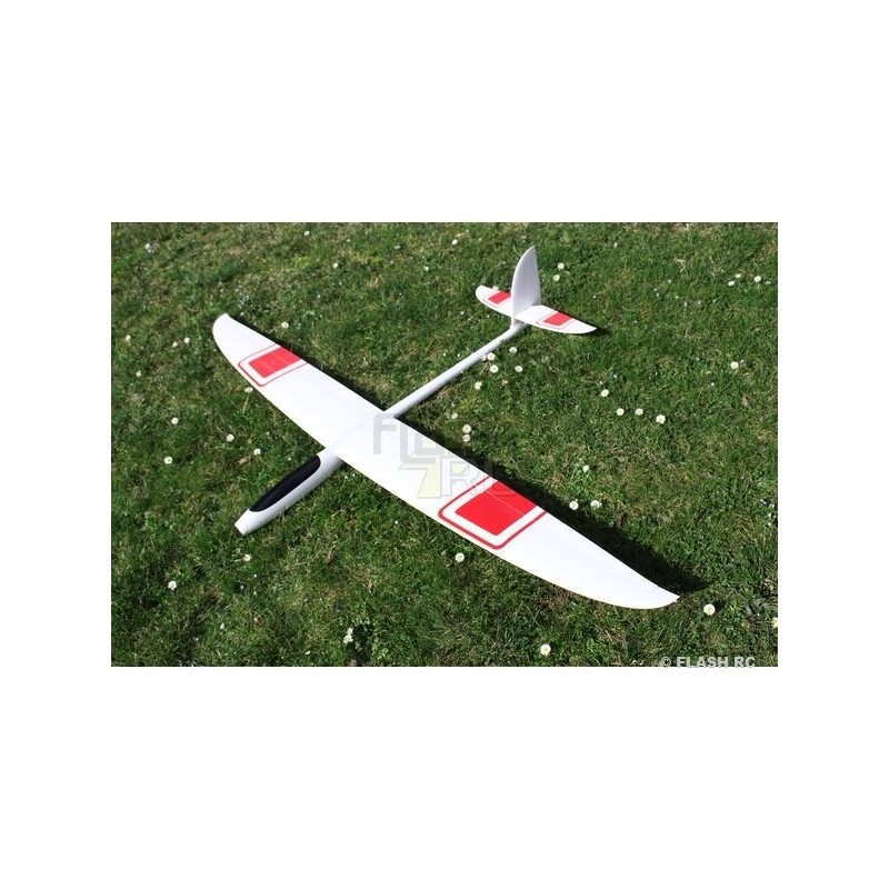 E-Hornet tout fibre env.2.00m  blanc&rouge RCRCM