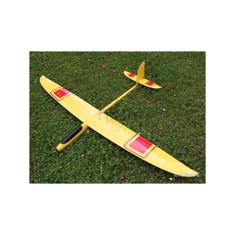 E-Hornet tout fibre env.2.00m  jaune&rouge RCRCM