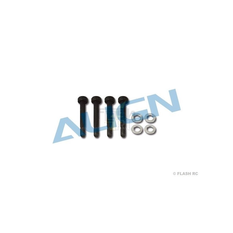 H45185 - Sechskantschrauben M2x15mm + Unterlegscheiben (4 Stck.) - TREX-450 DFC Align