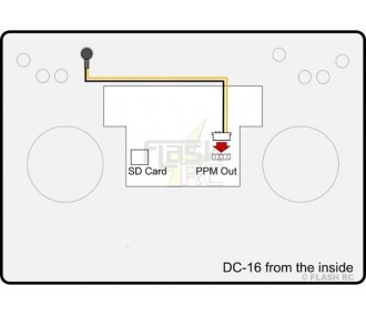 Adaptador PPM (rojo estéreo) de 3,5 mm para DC/DS16 Jeti