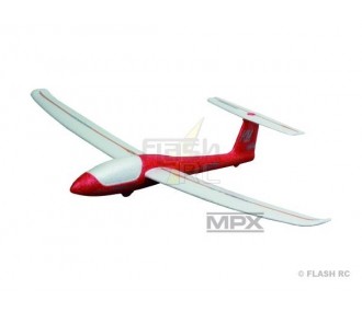 Planeur lancé main Mini Solius rouge/BLANC Multiplex