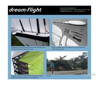 F3K 1,20m Libelle Dream Flight COMBO 4xHS35HD + batteria 300mAh