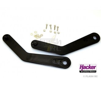 Bras plastique ultra résistants pour Para RC (2 pcs) Hacker