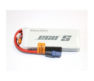 Dualsky battery, lipo 2S 7.4V 1800mAh 25C socket XT60