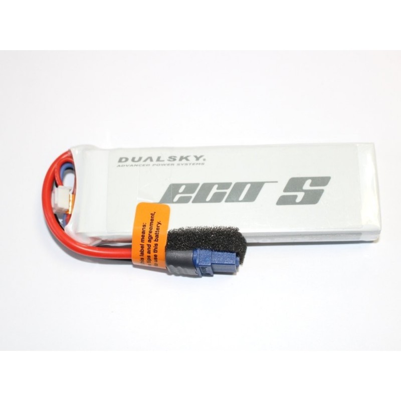 Antriebsbatterien RC-Flugzeuge - Batterie Dualsky, lipo 2S 7.4V 2200mAh 25C  Stecker XT60 - FLASH RC