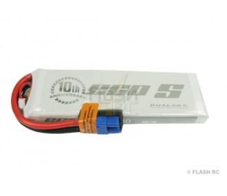 Batteria Dualsky, lipo 2S 7.4V 3200mAh 25C presa XT60 blu