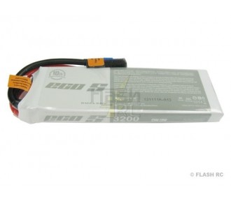 Batteria Dualsky, lipo 2S 7.4V 3200mAh 25C presa XT60 blu