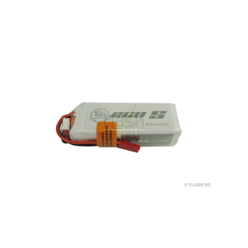 Batería Dualsky ECO S, lipo 3S 11.1V 800mAh 25C jst-bec plug