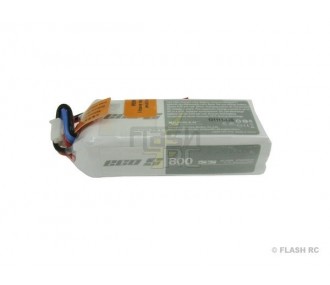 Dualsky ECO S battery, lipo 3S 11.1V 800mAh 25C jst-bec plug