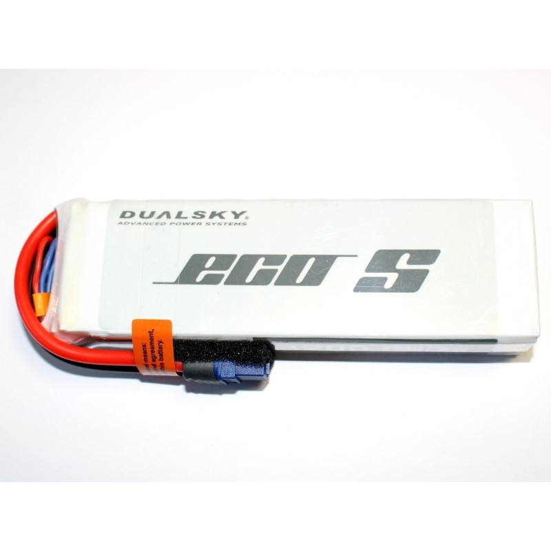 Dualsky ECO S battery, lipo 4S 14.8V 3200mAh 25C socket XT60