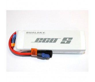 Batterie Dualsky ECO S, lipo 4S 14.8V 4000mAh 25C prise XT60