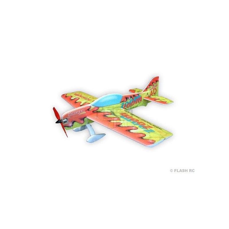 Avión Hacker modelo Zoom Zoom 4D rojo ARF aprox.1.00m