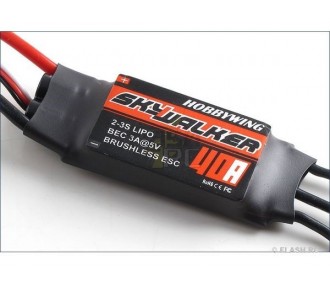 Controleur Brushless 2-3S 40A BEC SKYWALKER HOBBYWING
