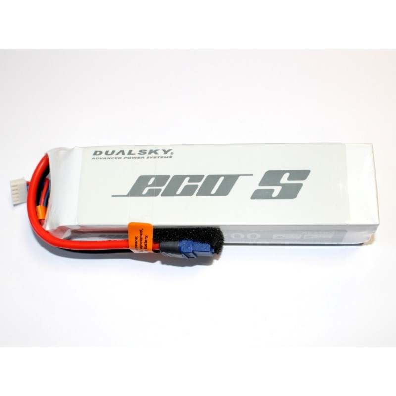 Akku Dualsky ECO S, lipo 4S 14.8V 5200mAh 25C Stecker XT60