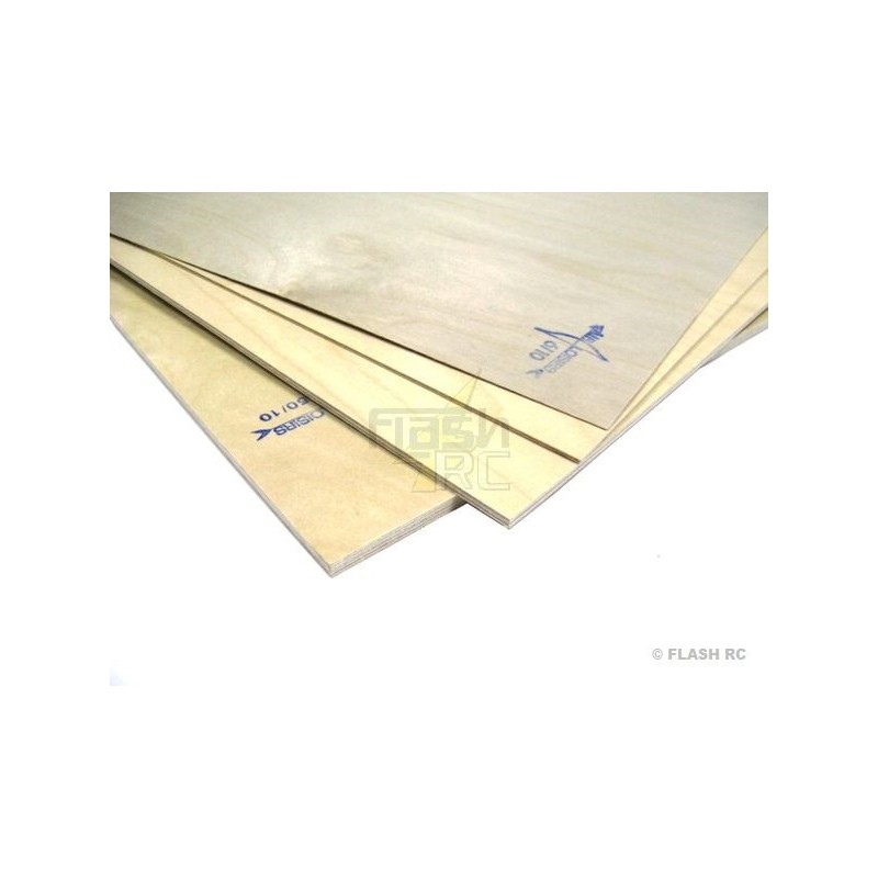 CTP AIR LOISIRS 3 plis contreplaqué bouleau 0.4mm 4/10 (50x30cm)