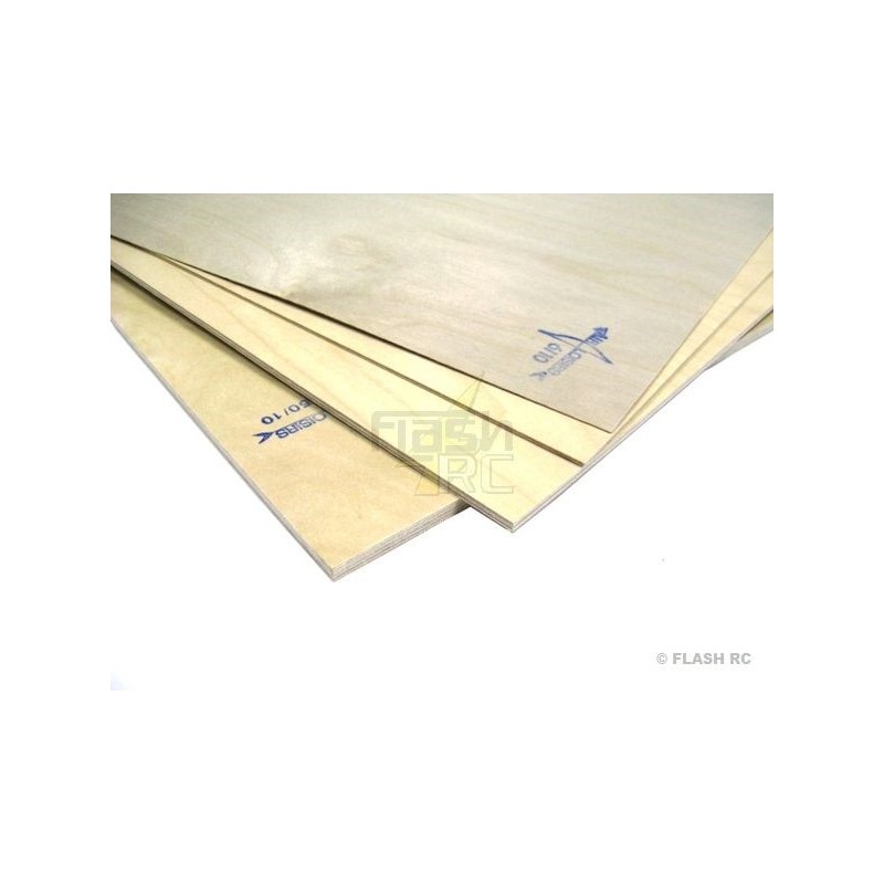 CTP AIR LOISIRS 3 ply birch plywood 0.4mm 4/10 (50x30cm)