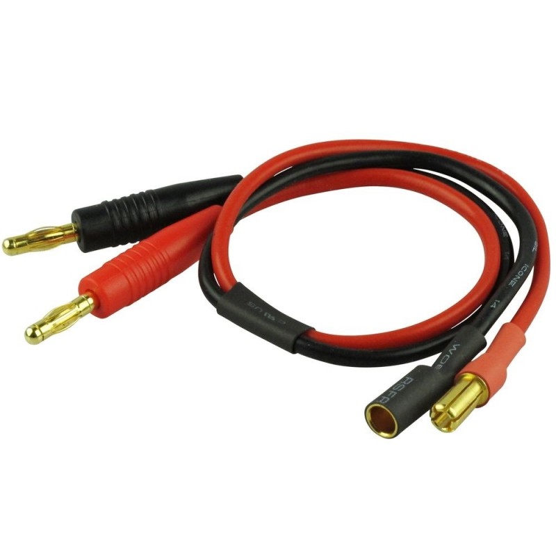Cable de carga con contacto dorado 5,5 mm Ø16AWG L:30 cm