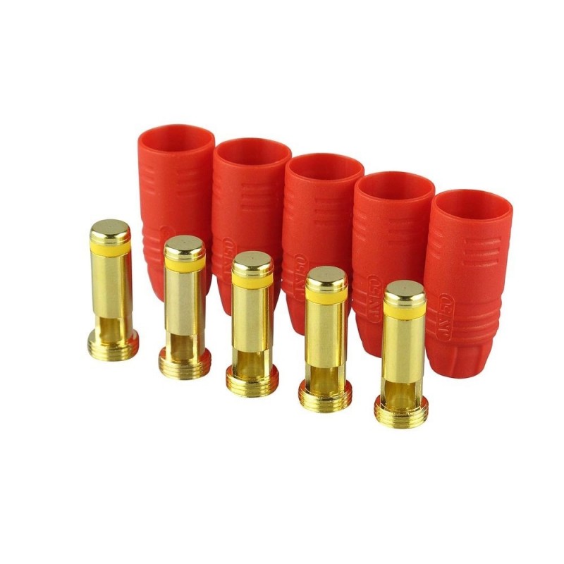 AS150 male Anti Spark plug with red case (5 pcs)