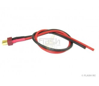 Deans male socket soldered on cord 2.5mm² L:30cm Muldental