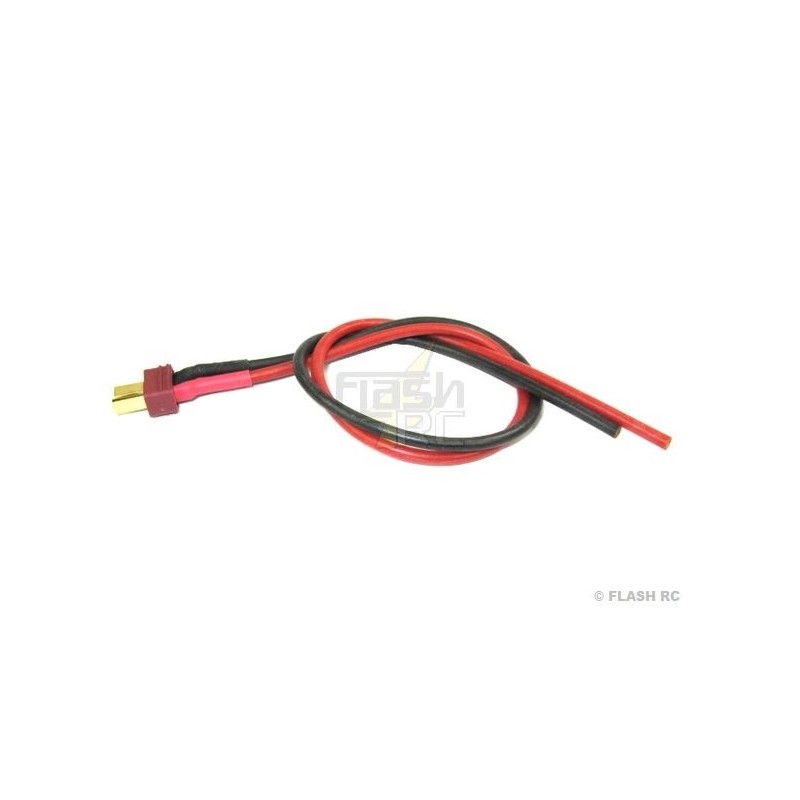 Deans male socket soldered on cord 2.5mm² L:30cm Muldental