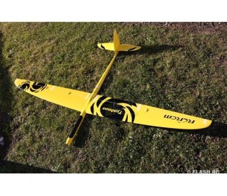 E-Typhoon tout fibre env.2.00m jaune & noir RCRCM