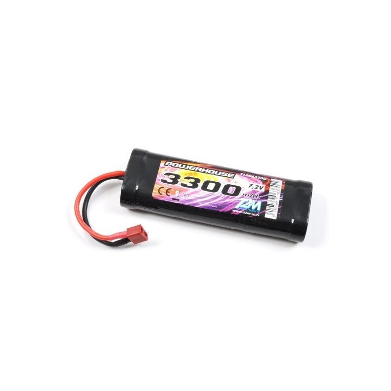 Batteria NiMh Deans T2M 7,2V 3300mAh