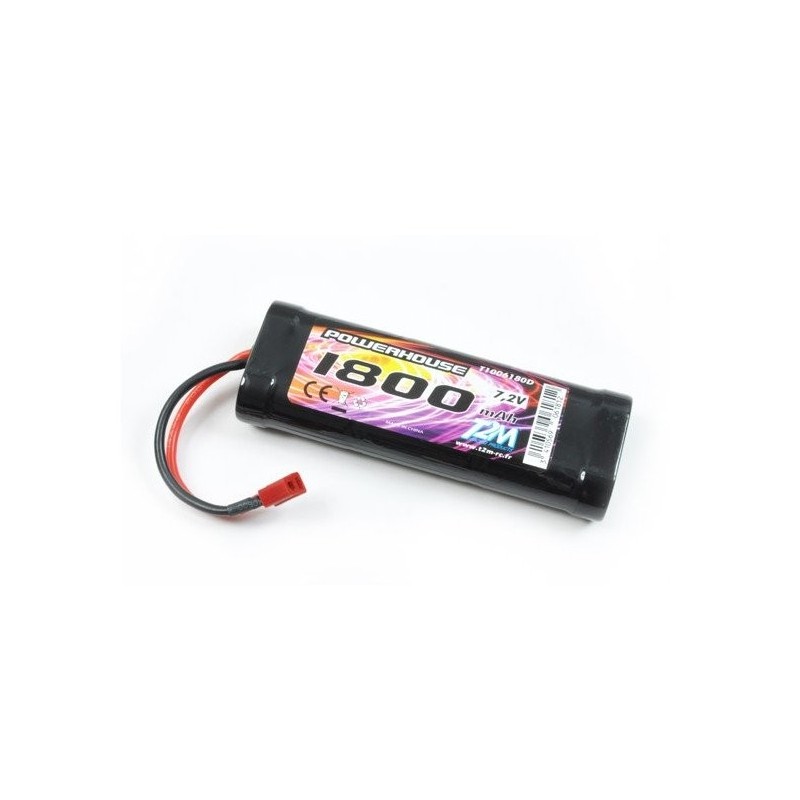 Batería Deans T2M 7,2V 1800mAh NiMh